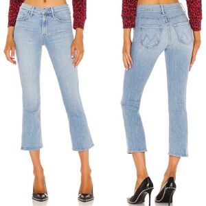 Mother Denim The Insider Ankle Jeans in Zapped Light Wash, Size 25
